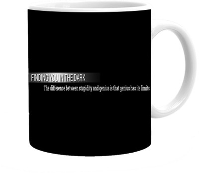 

Maison N Mode Find You In The Dark Coffee Ceramic Mug(330 ml), Multicolor