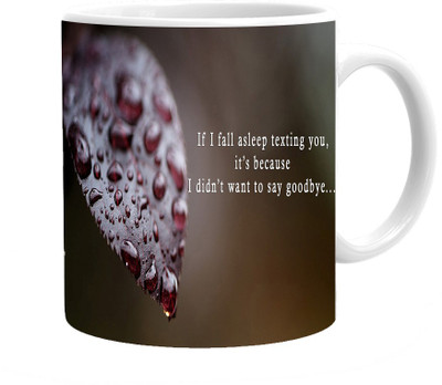 

Maison N Mode Fall A Sleep Coffee Ceramic Mug(330 ml), Multicolor
