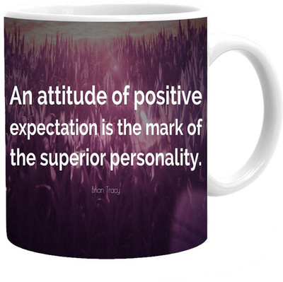 

Maison N Mode Attitude Of Positive Coffee Ceramic Mug(330 ml), Multicolor