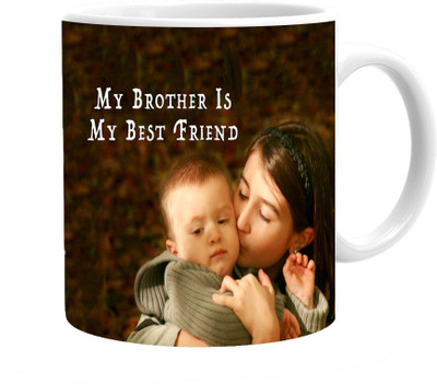 

Maison N Mode My Bro Best Frnd Coffee Ceramic Mug(330 ml), Multicolor