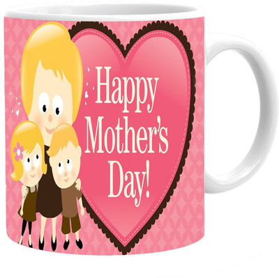 

Maison N Mode Happy Mothers Day Coffee Ceramic Mug(330 ml), Multicolor