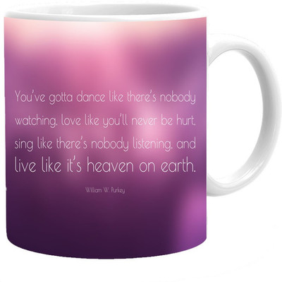 

Maison N Mode Heaven On Earth Coffee Ceramic Mug(330 ml), Multicolor