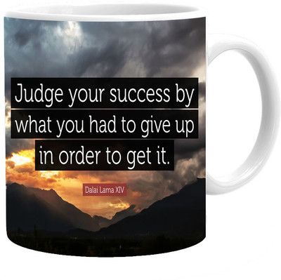 

Maison N Mode Judge Your Success Coffee Ceramic Mug(330 ml), Multicolor
