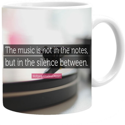 

Maison N Mode Silence Coffee Ceramic Mug(330 ml), Multicolor