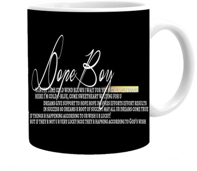 

Maison N Mode Hope Boy Coffee Ceramic Mug(330 ml), Multicolor