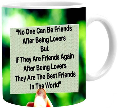 

Maison N Mode No One Can Be Friend Coffee Ceramic Mug(330 ml), Multicolor