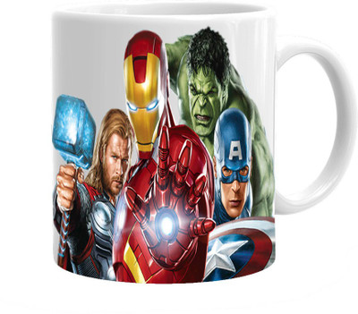 

Maison N Mode Avengers Coffee Ceramic Mug(330 ml), Multicolor