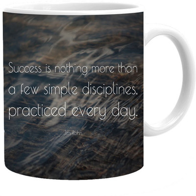 

Maison N Mode Success Is Nothing Coffee Ceramic Mug(330 ml), Multicolor