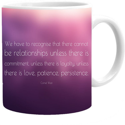Maison N Mode Patience Coffee Ceramic Mug(330 ml), Multicolor