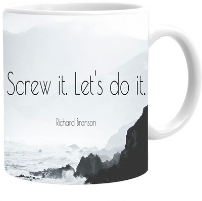 

Maison N Mode Lets's Do It Coffee Ceramic Mug(330 ml), Multicolor