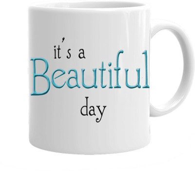 

Maison N Mode Beautiful Day Coffee Ceramic Mug(330 ml), Multicolor