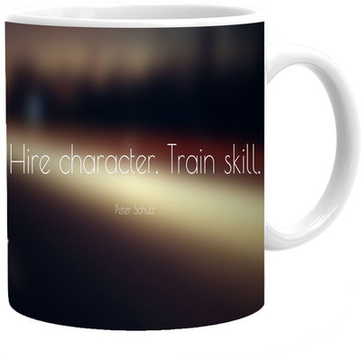 

Maison N Mode Train Skill Coffee Ceramic Mug(330 ml), Multicolor