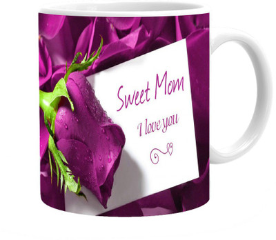 

Maison N Mode Sweet Mom Love You Coffee Ceramic Mug(330 ml), Multicolor