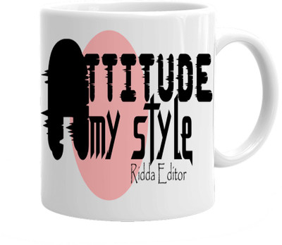 

Maison N Mode Attitude Style Coffee Ceramic Mug(330 ml), Multicolor
