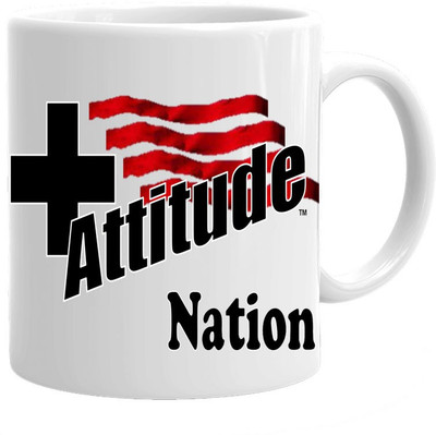 

Maison N Mode Attitude Nation Coffee Ceramic Mug(330 ml), Multicolor