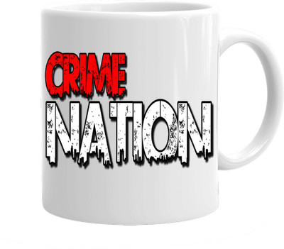 

Maison N Mode Crime Nation Coffee Ceramic Mug(330 ml), Multicolor