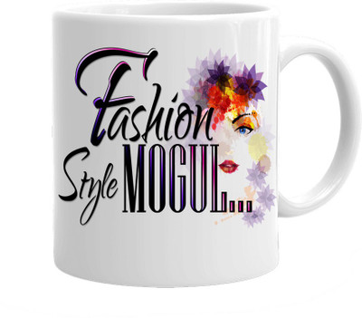 

Maison N Mode Fashion Style Coffee Ceramic Mug(330 ml), Multicolor