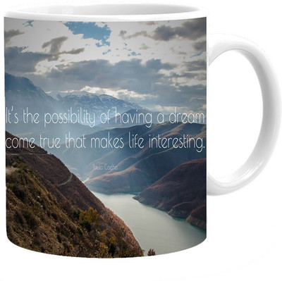 

Maison N Mode Life Intresting Coffee Ceramic Mug(330 ml), Multicolor