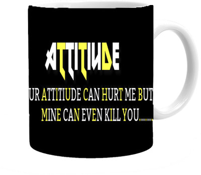 

Maison N Mode Ur Attitude Coffee Ceramic Mug(330 ml), Multicolor