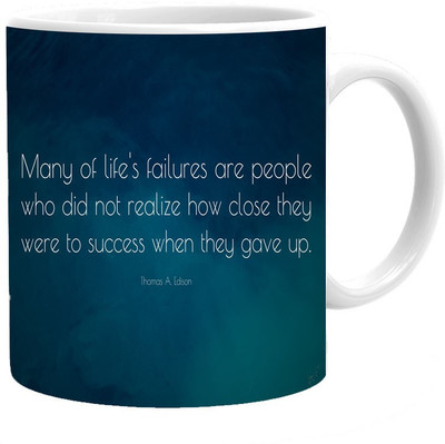 

Maison N Mode Life's Failiours Coffee Ceramic Mug(330 ml), Multicolor