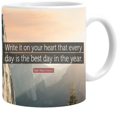 

Maison N Mode Your Heart Coffee Ceramic Mug(330 ml), Multicolor