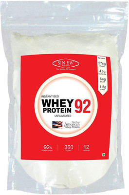 

Sinew Nutrition Instantised Whey Protein Isolate 92% Raw & Unflavoured(12 Servings) Supplement Powder Whey Protein(360 g, Unflavored)