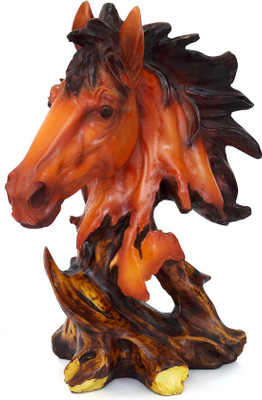 

Tied Ribbons Decorative Horse Decorative Showpiece - 25 cm(Polyresin, Multicolor)
