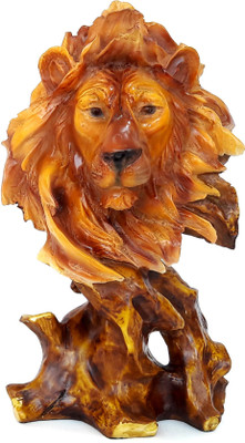 

Tied Ribbons Decorative Lion Decorative Showpiece - 26 cm(Polyresin, Multicolor)