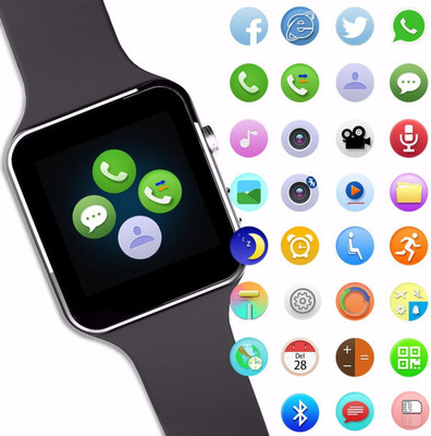 

Voltegic X6 Thunder-Type-(b) phone Smartwatch(Black Strap Free Size)
