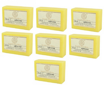 

Khadi Natural Saffron soap(875 g, Pack of 7)