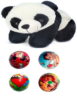

VRV Panda and Balls - 20 cm(White/Red/Yellow)