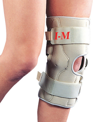 IM Hinged Knee Brace Knee Support (XXL, Beige)