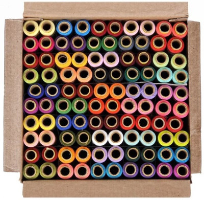 

DECCAN 25 Shades (each 4 in no.) ASSORTED SET B Thread(180 m Pack of100)