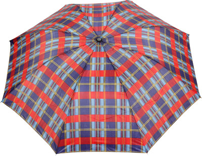

FabSeasons Multi color checks print Umbrella(Multicolor)