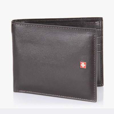 

Swiss Military Men Black Genuine Leather Wallet(11 Card Slots)
