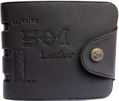 

URFashion Men Black Artificial Leather Wallet(7 Card Slots), Blcak-121