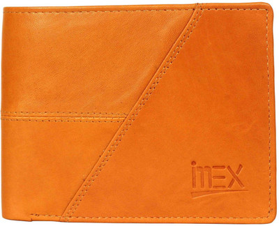 

Imex International Men Tan, Gold Genuine Leather Wallet(4 Card Slots), Gold;tan
