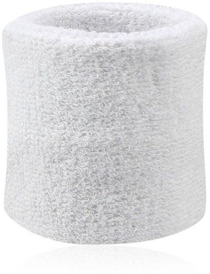 

SKERA K1375325 Pair of Exercise Wrist Sweat bands Fitness Band(White)
