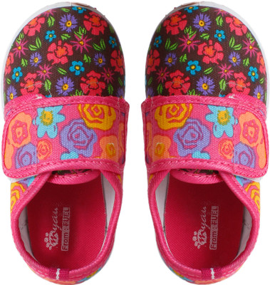 

Myau Boys & Girls Velcro Sneakers(Pink, Pink multicolor