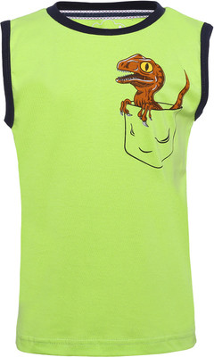 Imagica Boys Printed Cotton T Shirt(Light Green, Pack of 1) available at flipkart for Rs.300