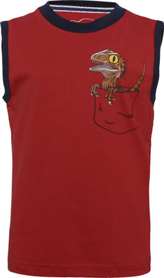 Imagica Boys Printed Cotton T Shirt(Red, Pack of 1) available at flipkart for Rs.300