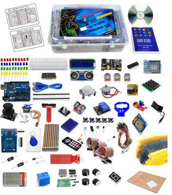 

QuadStore Ultimate Learning Kit for Arduino Uno R3 (Professional Kit)(Blue)
