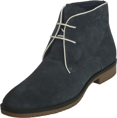 

CIZMAR Chukka Boots In Grey Suede Leather Boots For Men(Grey, Black, Blue