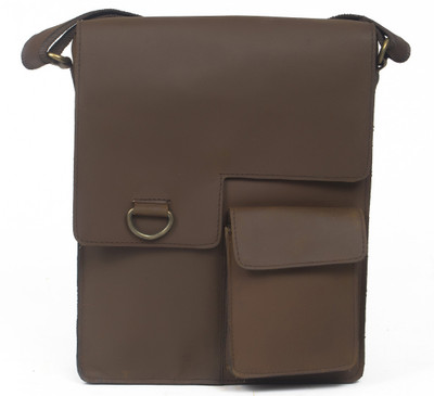 

Pranjals House Men & Women Casual Brown Genuine Leather Messenger Bag
