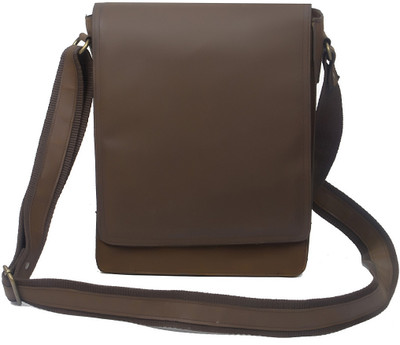 

Pranjals House Men & Women Casual Brown Genuine Leather Messenger Bag