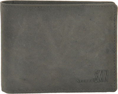 

Second Skin Men Brown Genuine Leather Wallet(10 Card Slots)