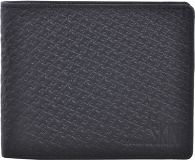 

Second Skin Men Black Genuine Leather Wallet(10 Card Slots)