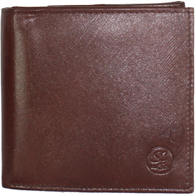 

STYLE 'n GRANDEUR Men Brown Genuine Leather Wallet(9 Card Slots)