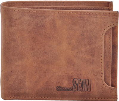 

Second Skin Men Brown Genuine Leather Wallet(10 Card Slots)