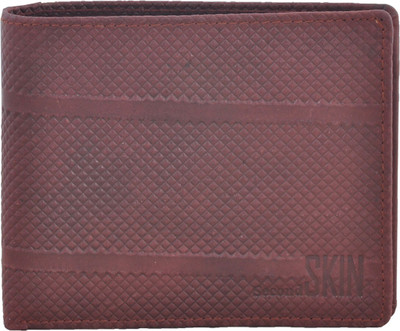 

Second Skin Men Beige Genuine Leather Wallet(10 Card Slots)